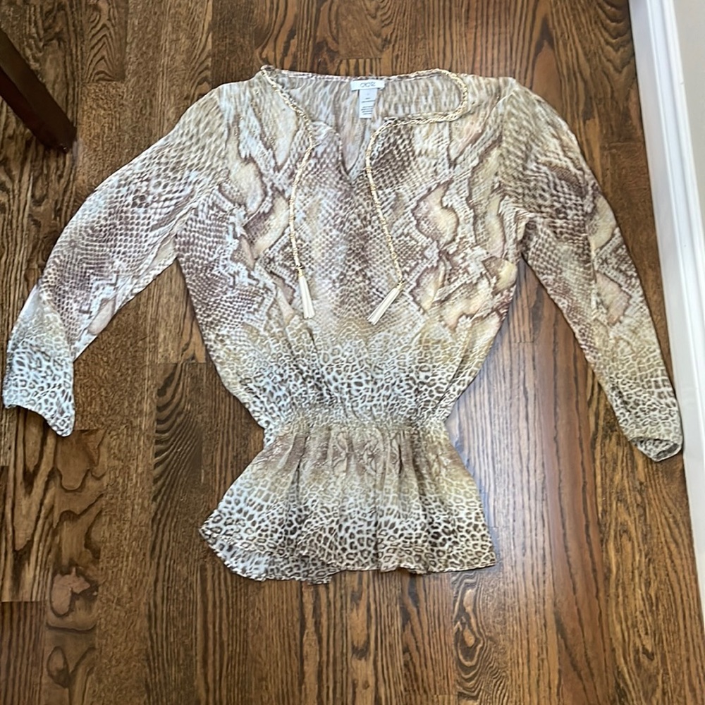 Cache Snake Skin Design Top - image 1